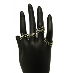 10 in 1 Silver Knuckle Rings